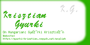 krisztian gyurki business card